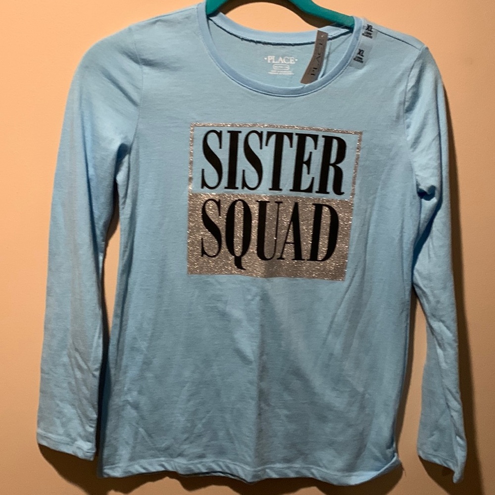 Sister squad long sleeve tee shirt, NWT